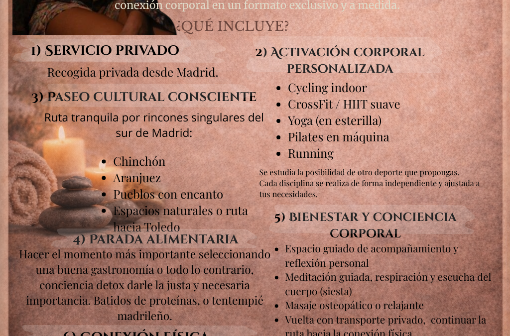 Ruta Cuerpo, Alma & Conexión Física